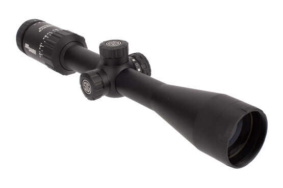 SIG Sauer WHISKEY3 4-12x40mm with Quadplex reticle features a 1-inch one-piece main tube